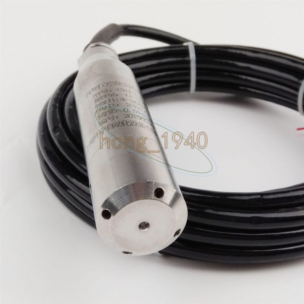 4-20MA Water Level Transmitter Liquid Level Transducer Sensor 1.0m Range