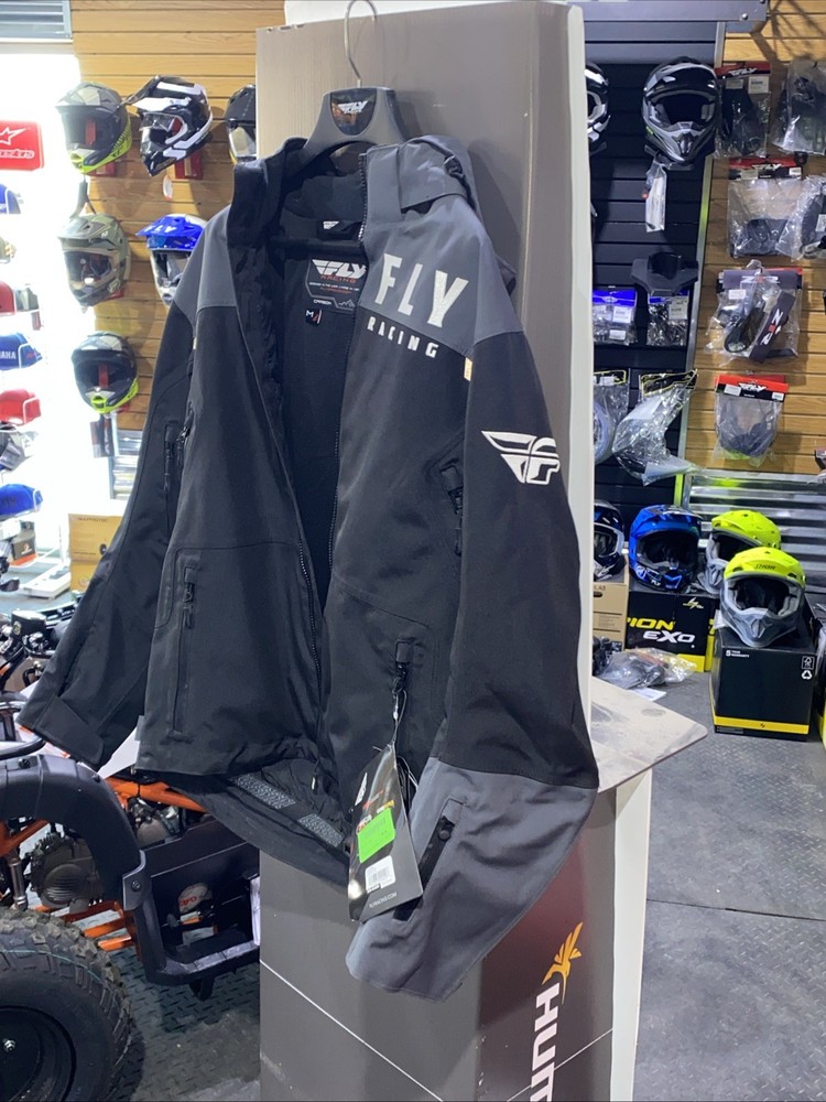 FLY RACING CARBON JACKET BLACK/GREY - 470-4130M