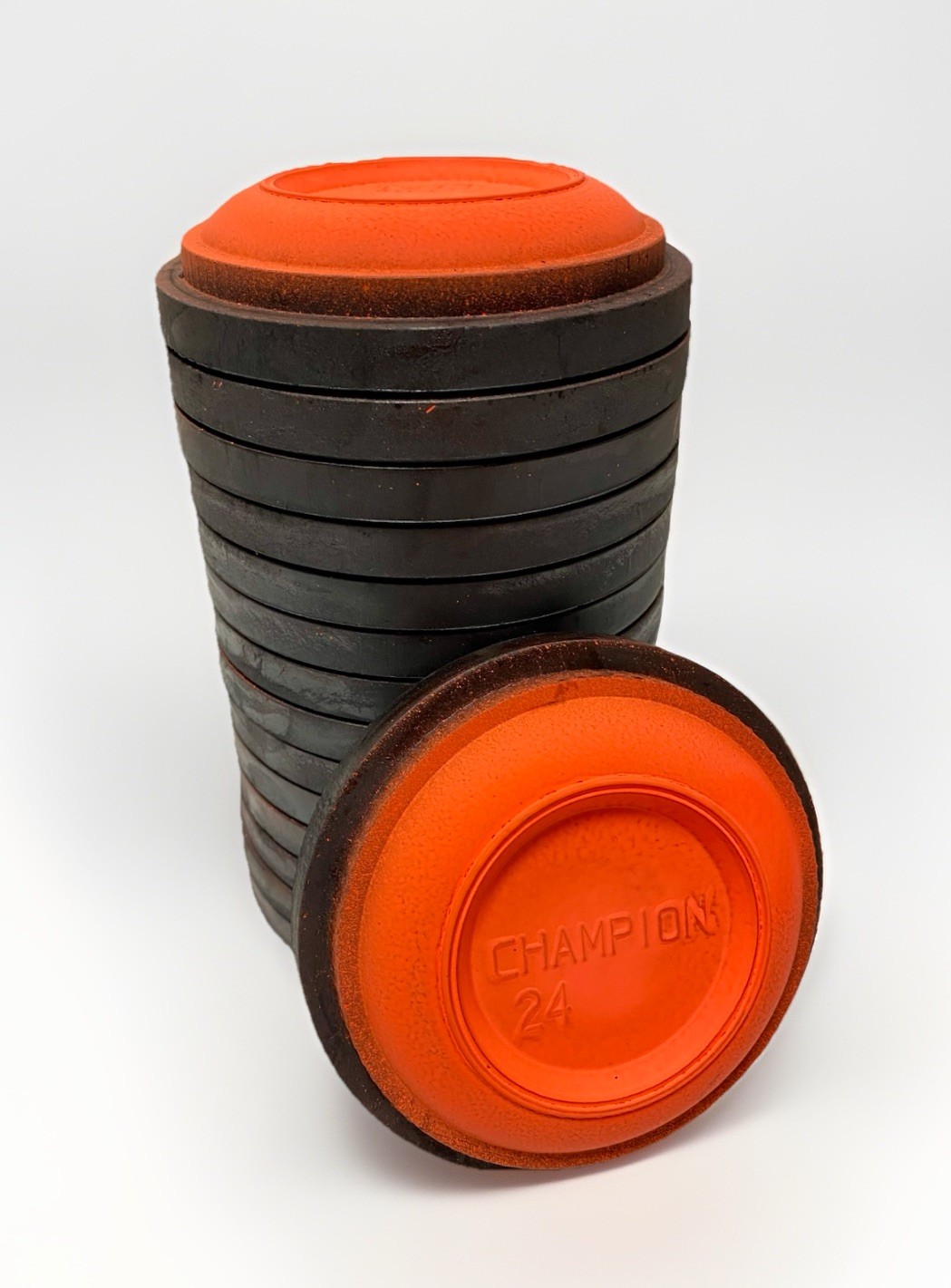 CHAMPION Clay Shooting Targets Lot of 15 Orange Pigeons Skeet Practice