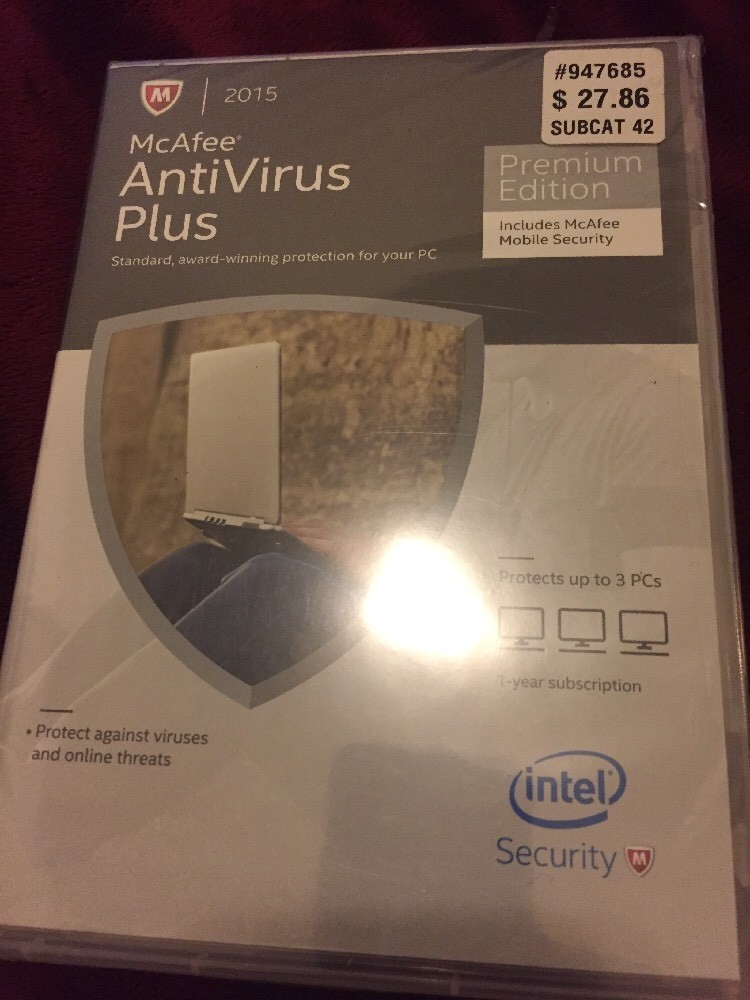 McAfee AntiVirus Plus Premium Edition, Includes McAfee Mobile Security 2015