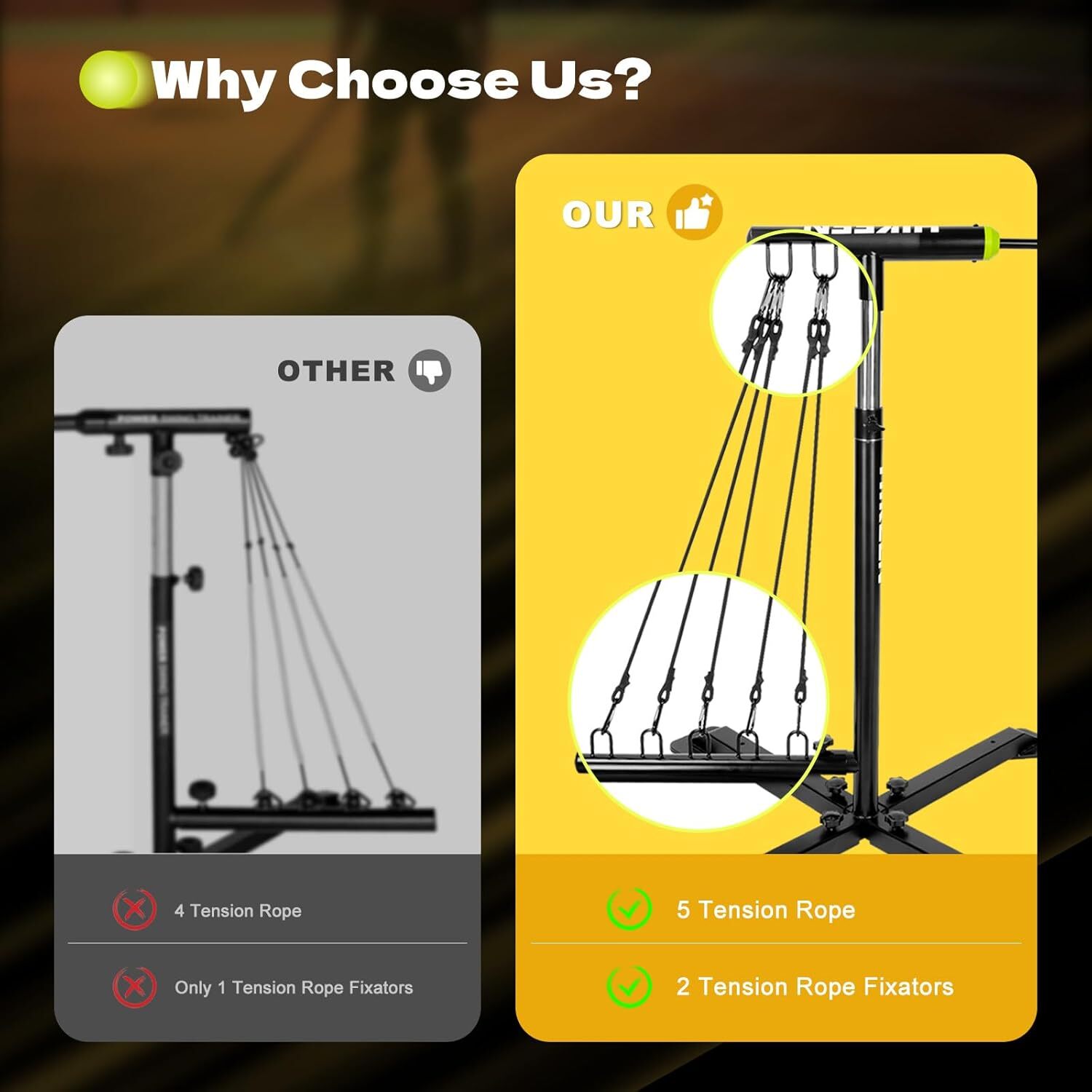 Baseball Softball Swing Trainer Aid, Adjustable Baseball Training Equipment