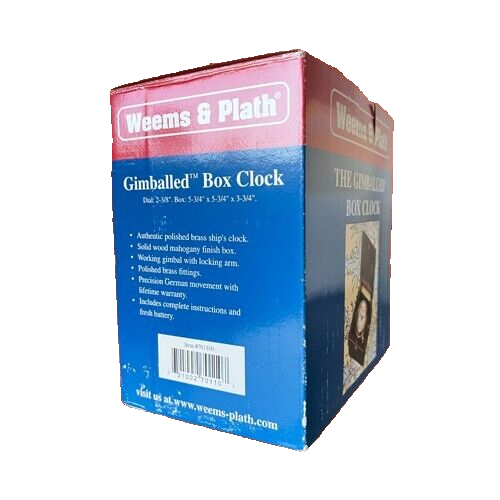 Weems & Plath - Gimballed Box Clock