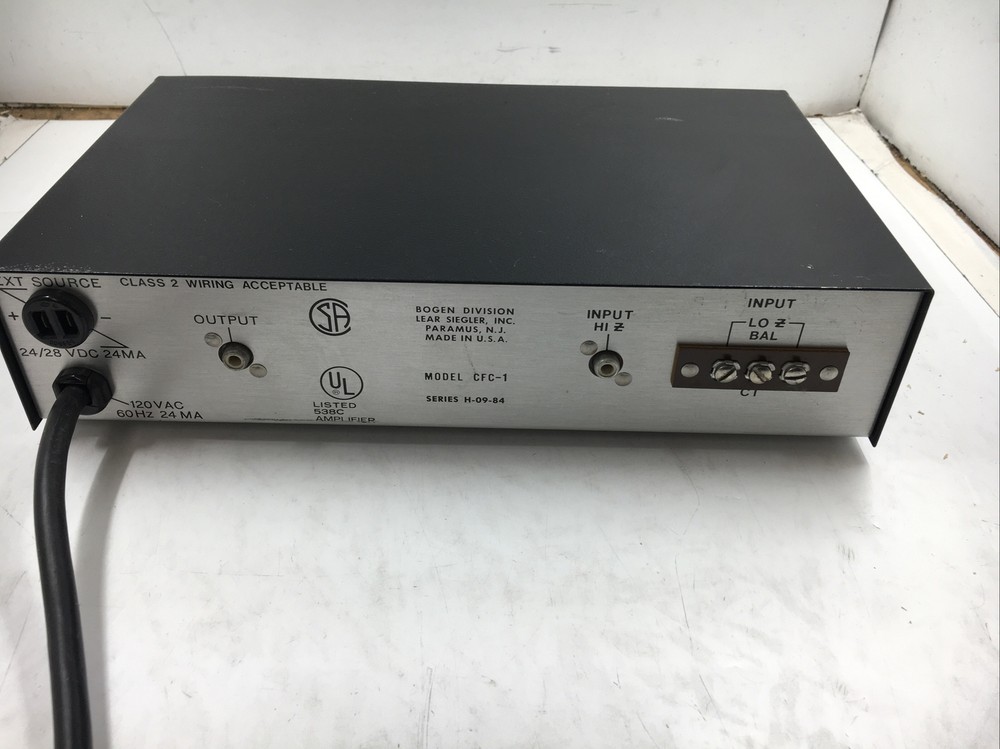 Vintage Bogen Model CFC-1 Acoustic Feedback Controller Tested For Power MWK4