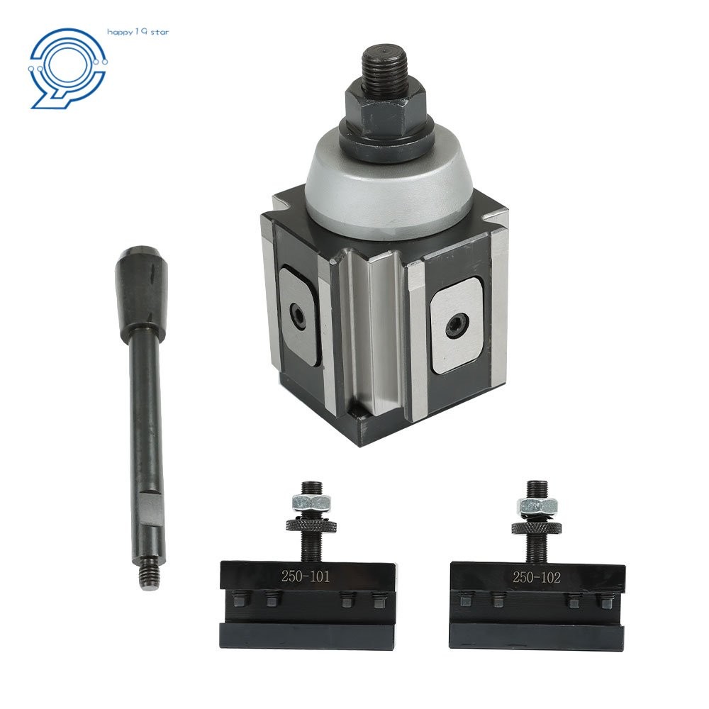 3Pcs AXA 250-100 Size Piston Type Quick Change Tool Post Set For Lathe 6-12"