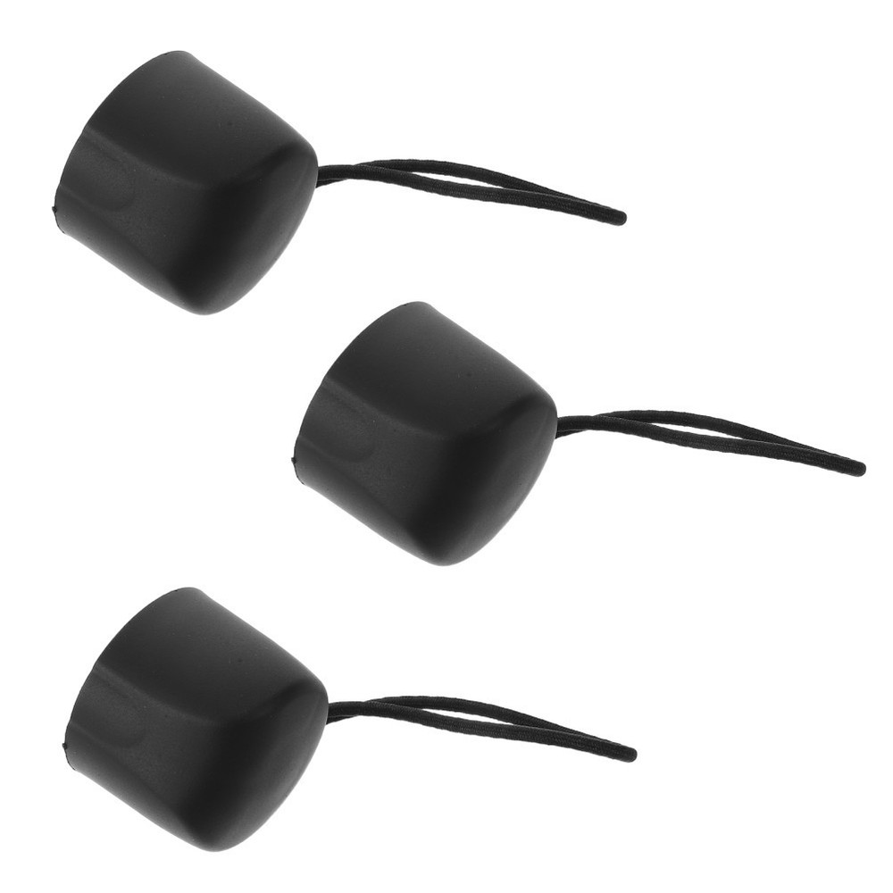3 PCS Universal Umbrella Handle Black Replacement Grip with Strap