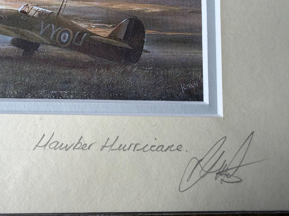 Signed Hawker Hurricane print by Robin Smith
