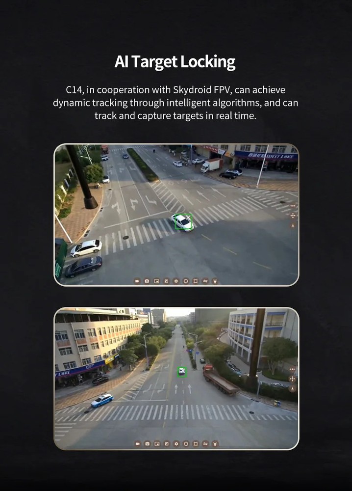 Skydroid C14 3-Axis Multi-Function 5MP Four-Light Camera Gimbal 2K HD Camera New