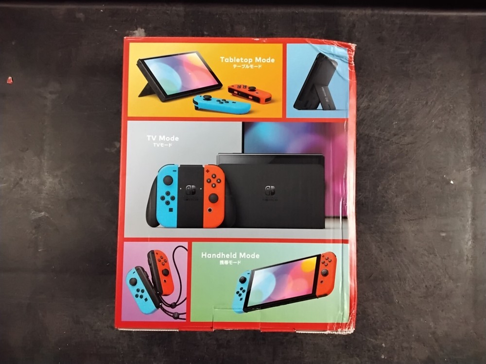 BOX ONLY Original Red/Blue Nintendo Switch OLED Model JPN