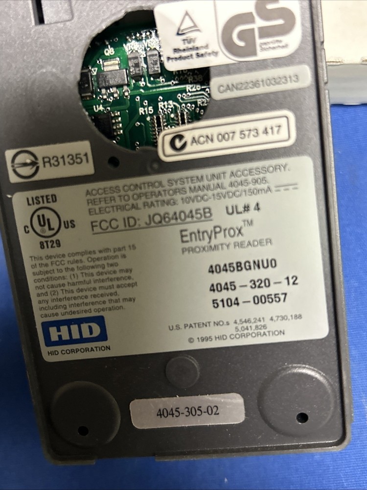 HID Entryprox 4045BGNU0 Stand-Alone Keypad Reader Untested