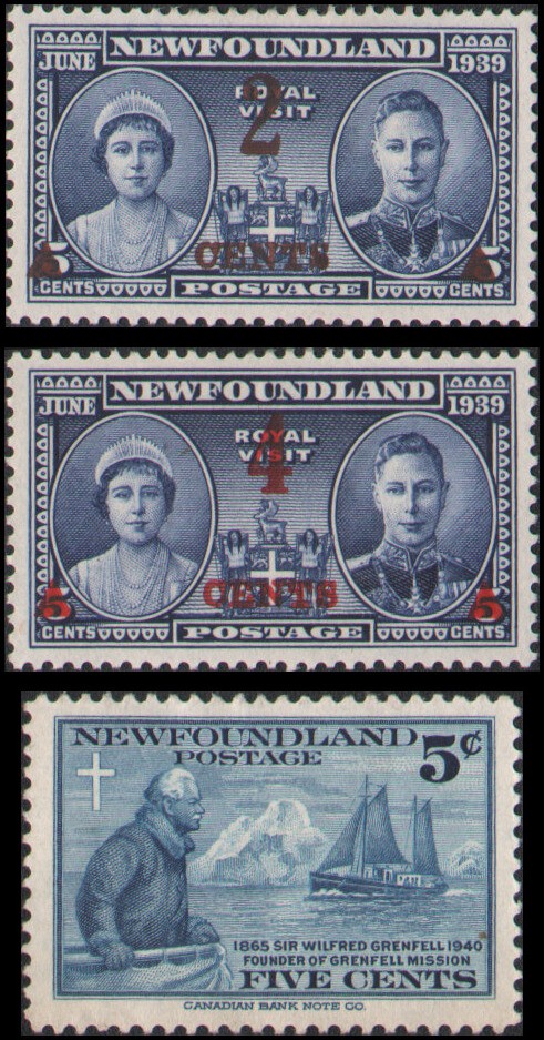 Canada-Newfoundland #250-252 MH
