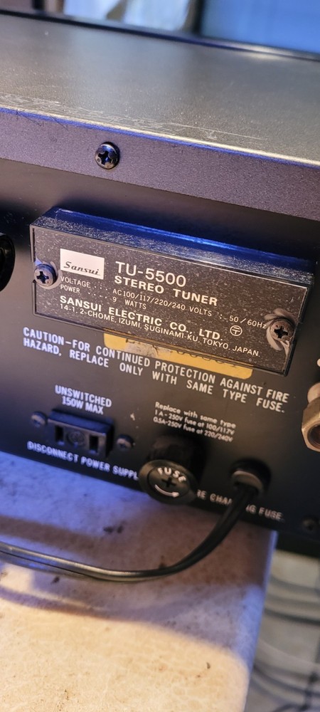 Sansui TU-5500 Stereo Tuner - WORKS!