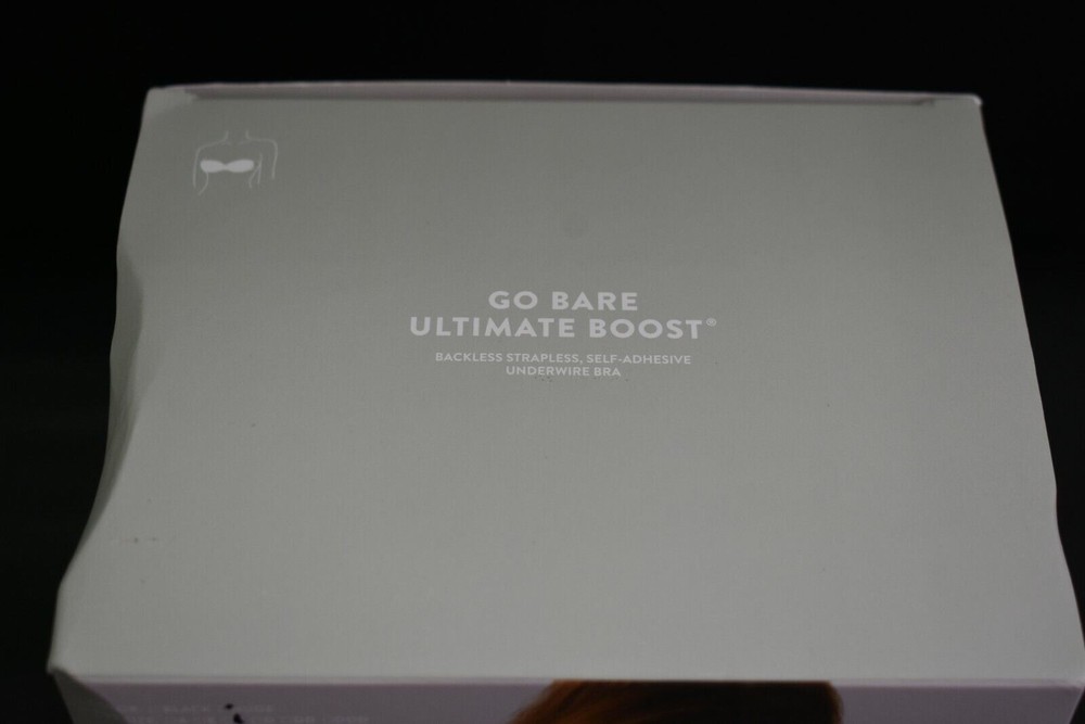 Go Bare Womens Ultimate Boost Bra Strapless Adhesive Backless Push Up Cups C
