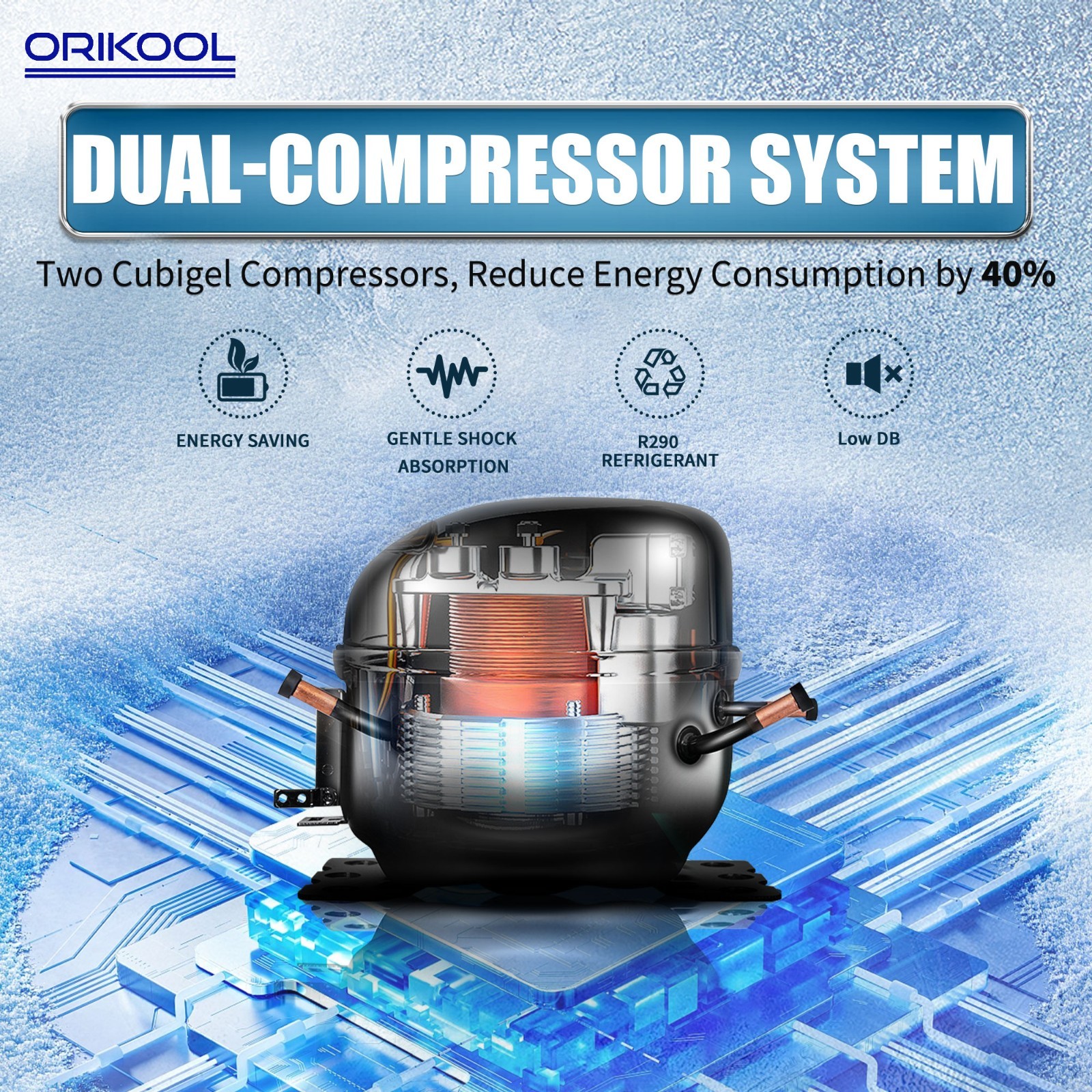 Commercial Glass Door Freezer Reach in Display Merchandiser 3 Section Restaurant