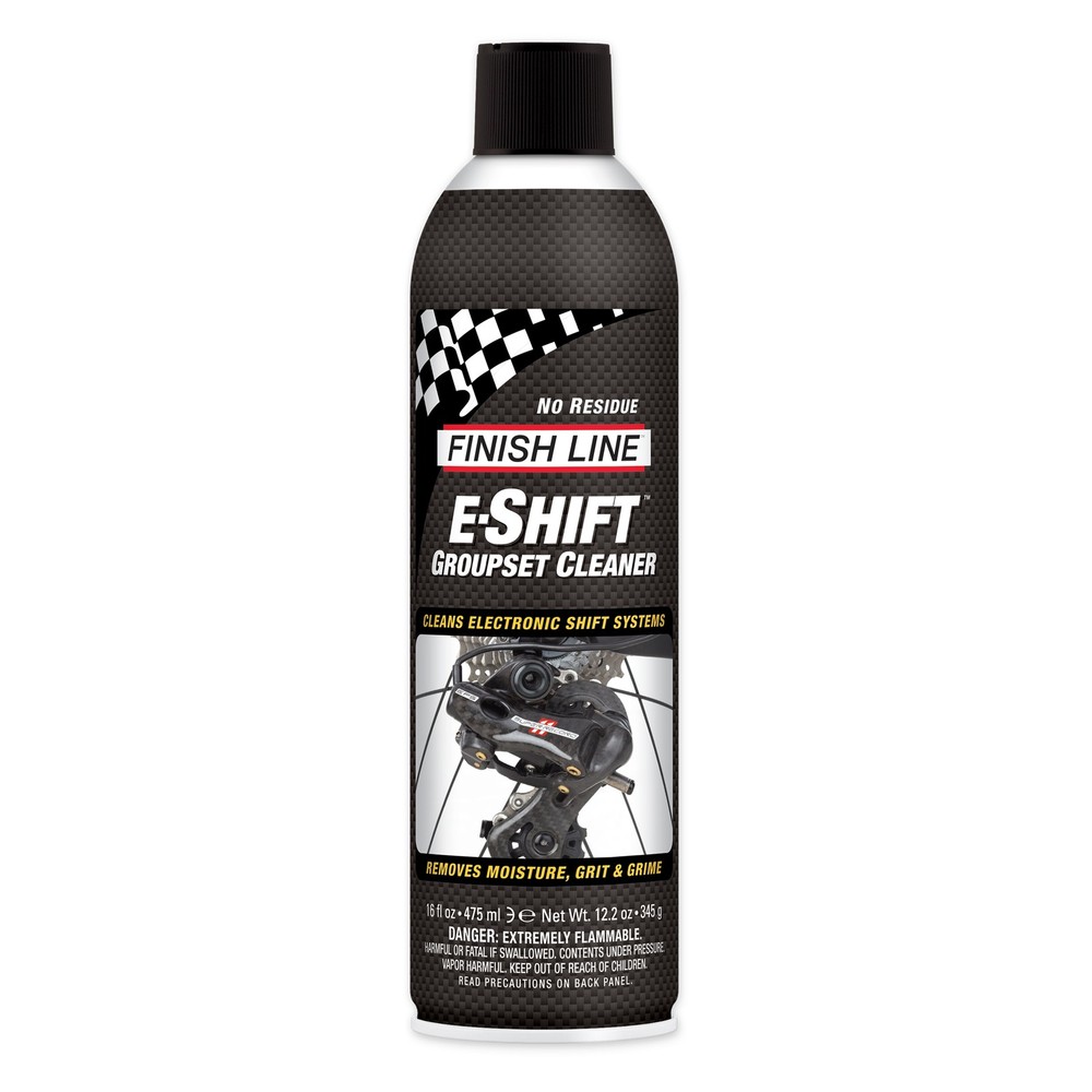 Finish Line E-Shift Cleaner Electronic Groupset Cleaner, 16oz Aerosol