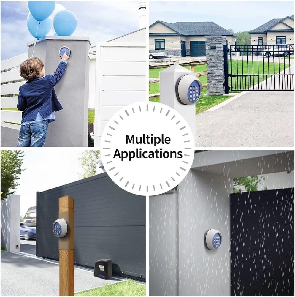 Wireless Keypad Digital Code Panel for Gate and Garage Door Control Waterproof