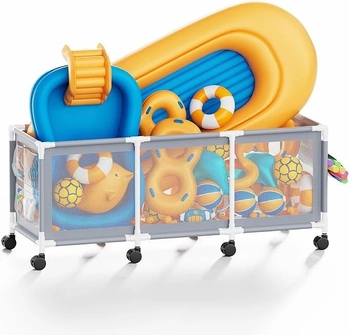Grey 365 Gallon 103" Extra Large Swimming Pool Storage Bin
