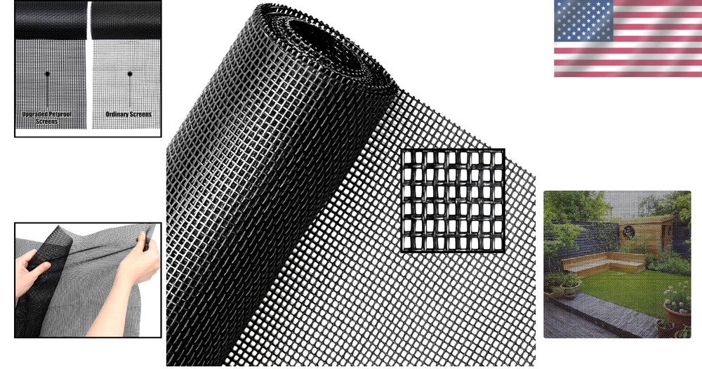 Customizable Pet Screen Replacement 36"x100" - Heavy Duty & Scratch Resistant