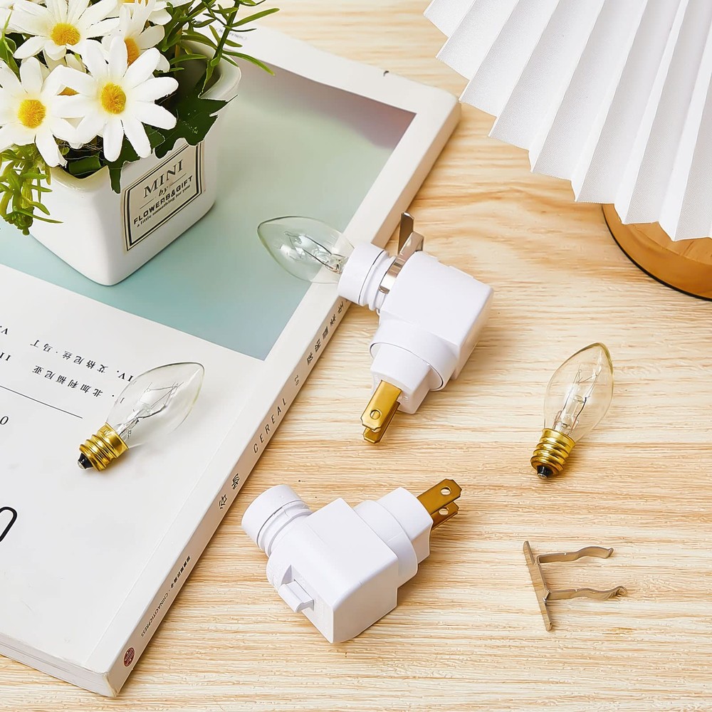 4 Sets Plug in Night Light 120V Lights into Wall Includes 7W white