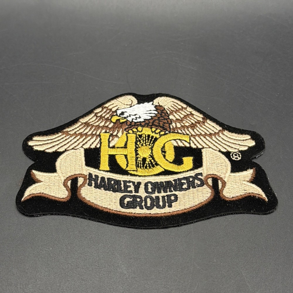 Harley Davidson Owners Group Patch Eagle Gold ~ HOG H.O.G. Motorcycle