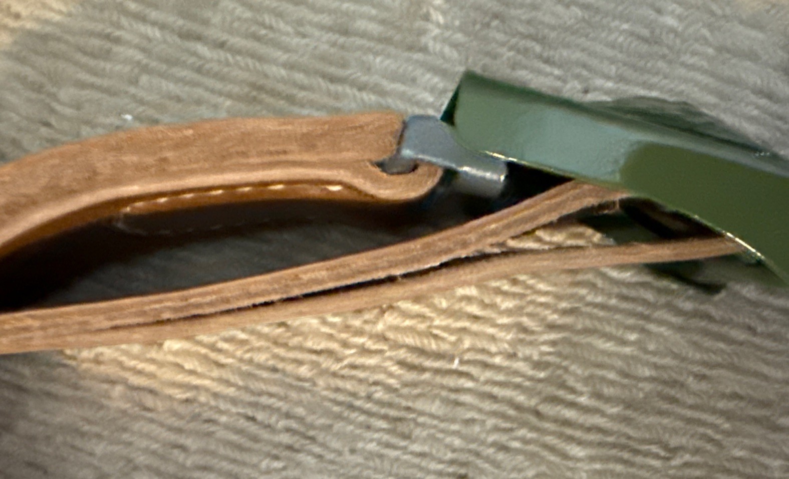 WWI GERMAN PRUSSIAN EM NCO M1915 COMBAT FIELD BELT BUCKLE & ADJUST LEATHER BELT