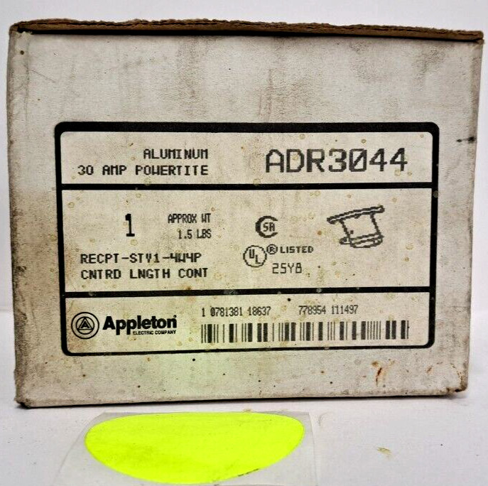 APPLETON ADR3044 PIN & SLEEVE RECEPTACLE