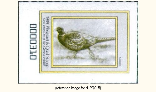 D2K New Jersey Pheasant 1989 $20.00