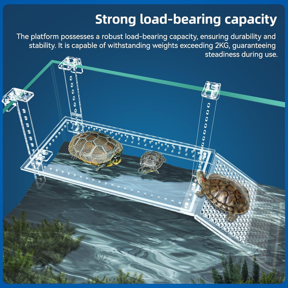 Turtle Docks Large Adjustable Turtle Basking Platform for Aquatic Turtles, Desig