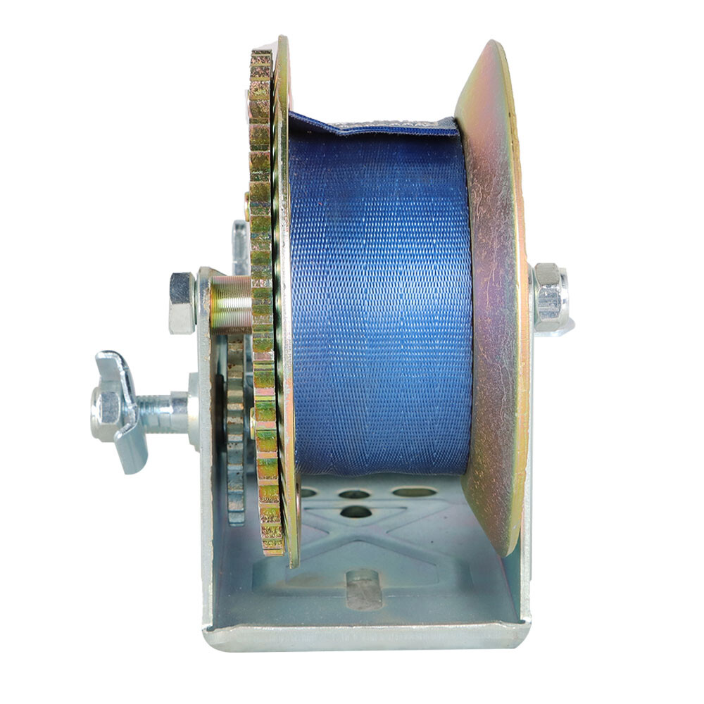 3500 lbs Dual Gear Hand Winch Hand Crank Manual Boat ATV RV Trailer