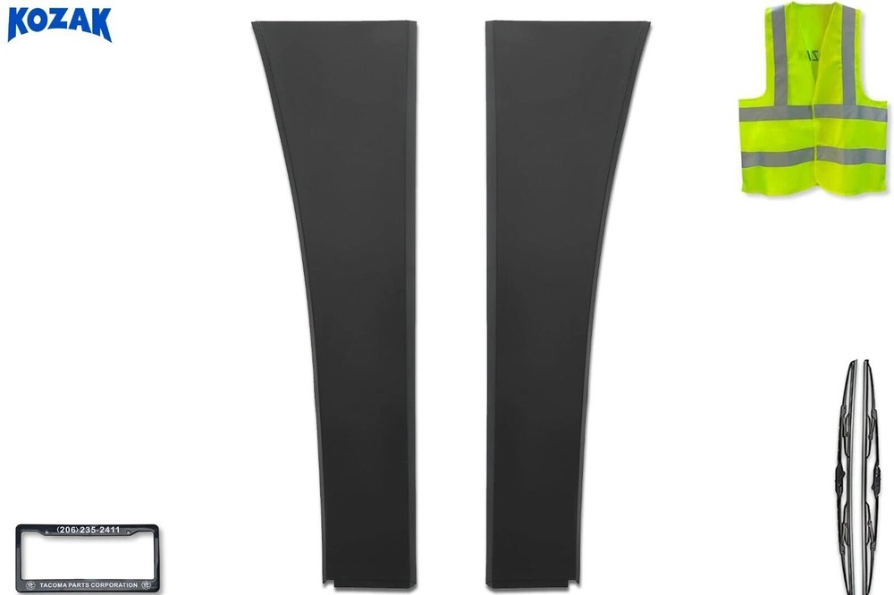 Compatible with Volvo VNL 2004-2017 Upper Cab Fairing Extensions Deflector Set