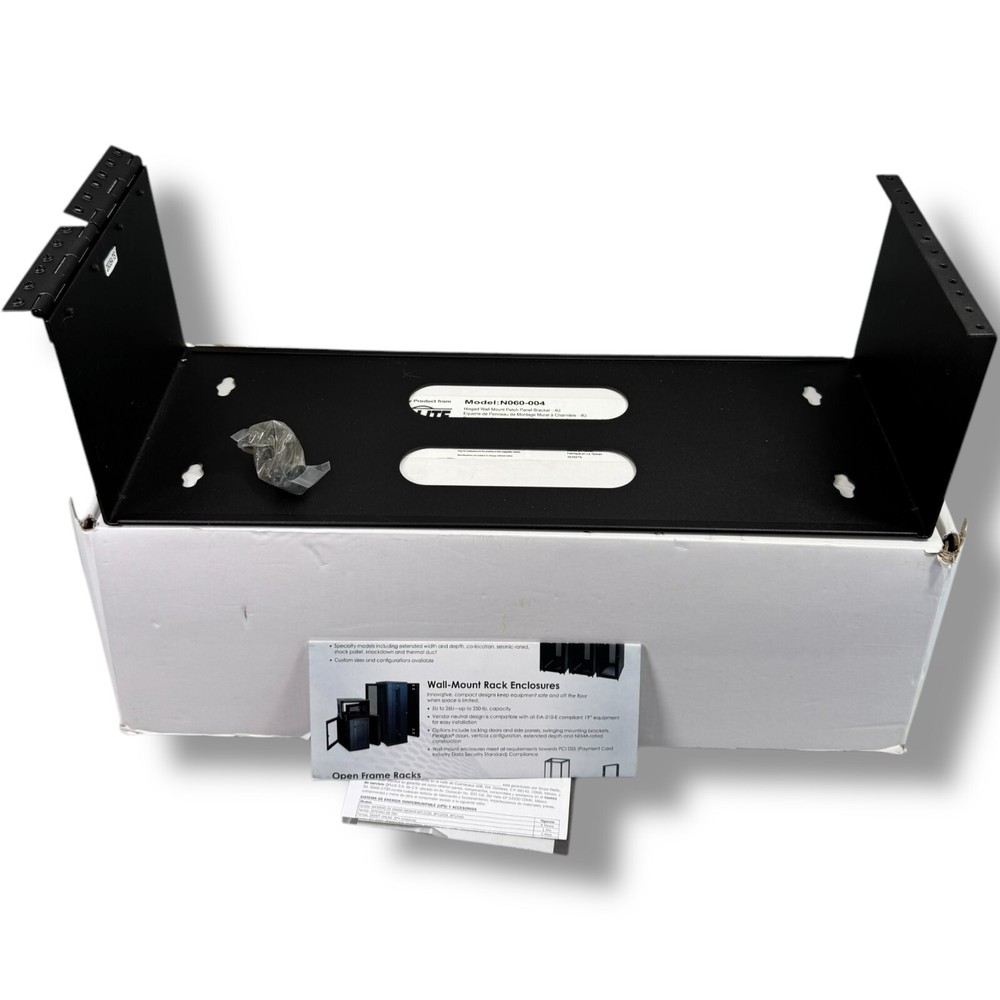 Tripp-Lite N060-004 Hinged Wall Mount Patch Panel Bracket-4U CN7714