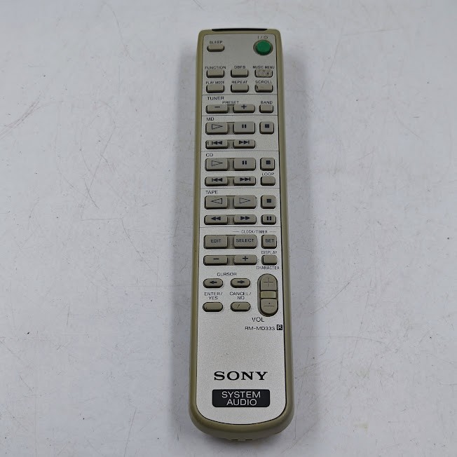 Sony Remote Control RM-MD333 - Missing Battery Lid, Used
