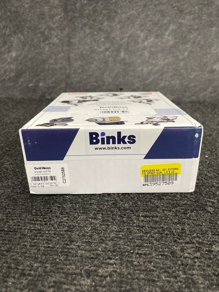 DEVILBISS BY BINKS AG361-C3-14 Automatic Spray Gun Kit