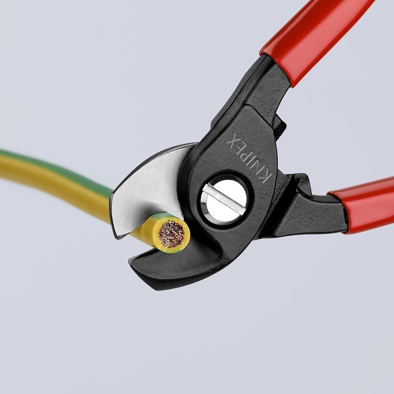 Cable Shears 6-1/2" Precision Blades One Hand Operation Self Locking Tool New