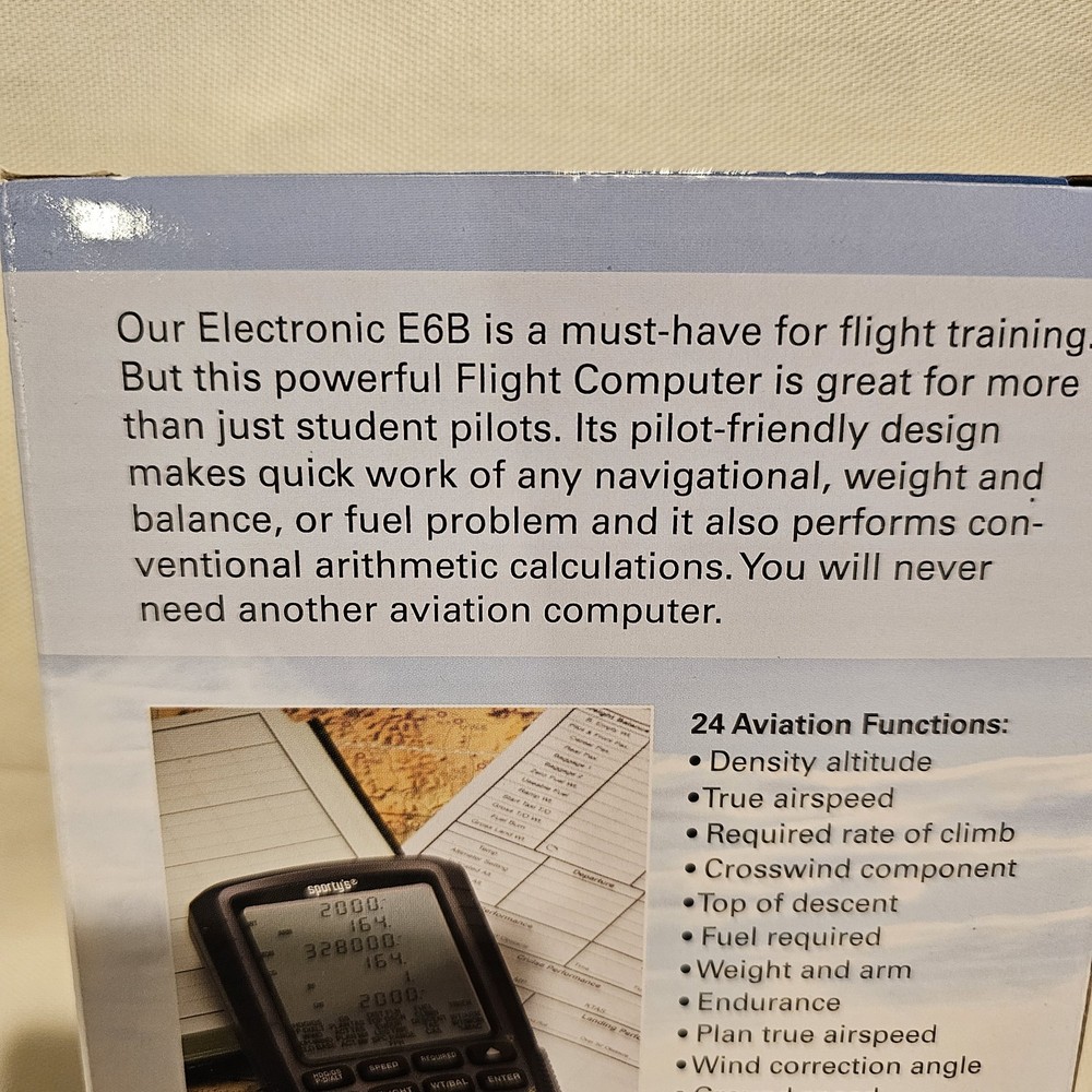 Sporty's E65 Electronic Flight Computer Batteries Not Included