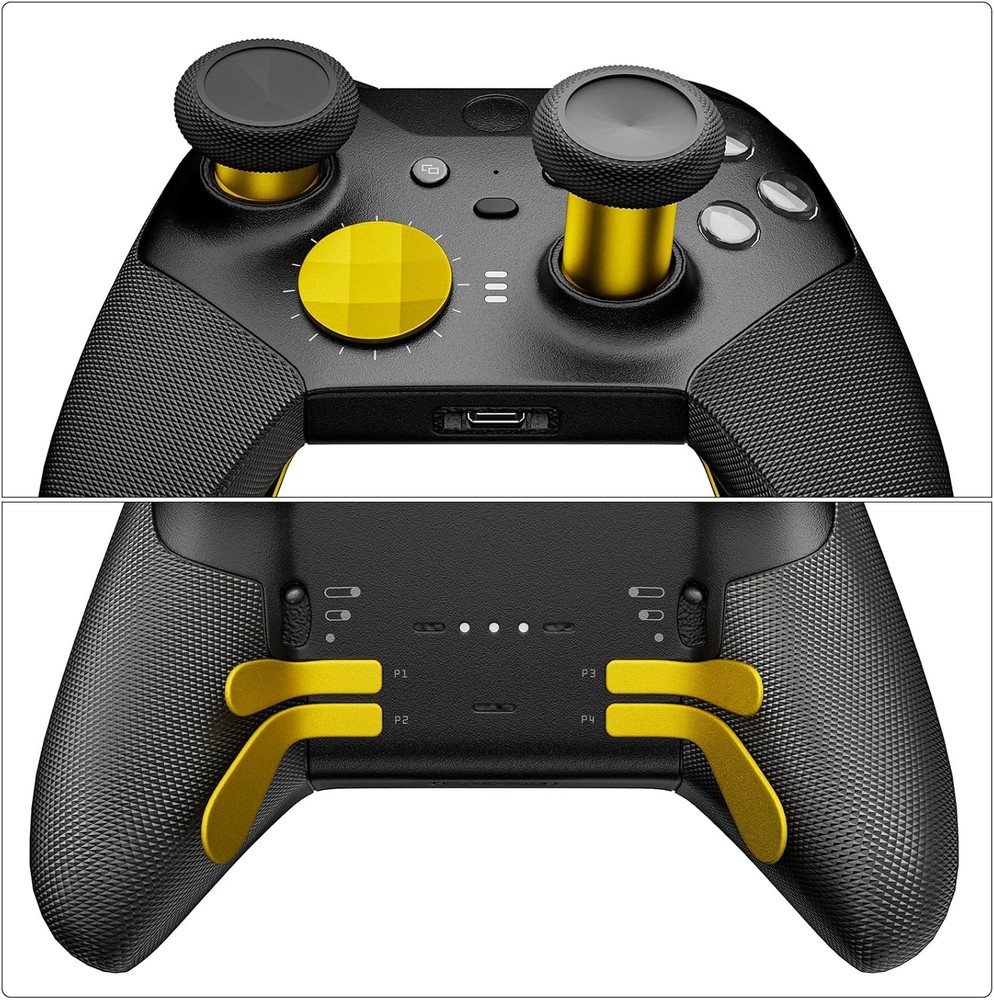 14-in-1 Controller Accessories Kit Compatible with Xbox Elite Bright Gold