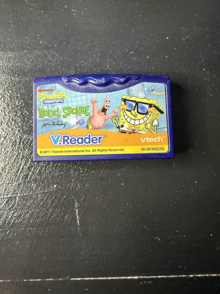 V.READER SPONGEBOB SQUAREPANTS "MODEL SPONGE" VTech learning game 2011