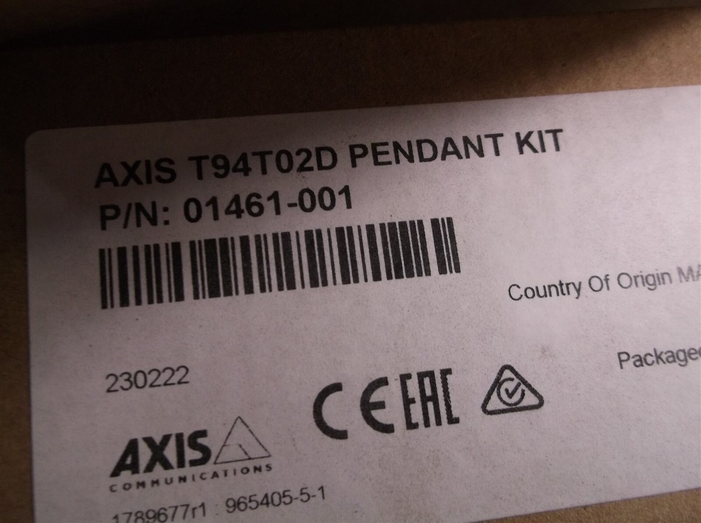 01461-001 Axis T94T02D Camera During Flat Interface