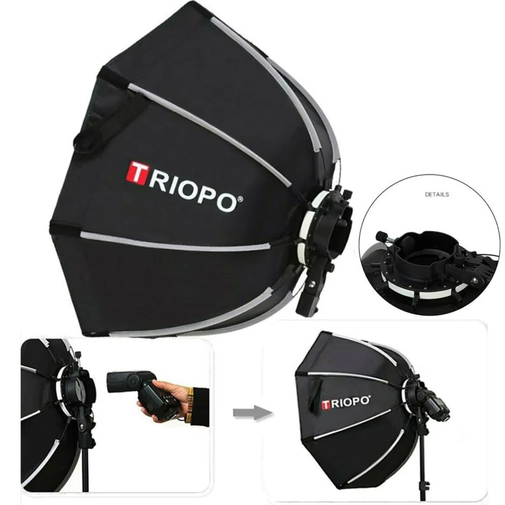 US Triopo KX90 90CM Foldable Speedlite Octagon Softbox for Godox V1 AD200 V860II