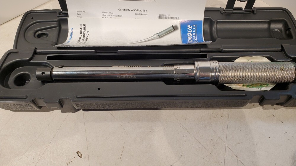 CDI Torque Single Scale Interchangeable Head Torque Wrench "J" Shank 5 - 75 Nm