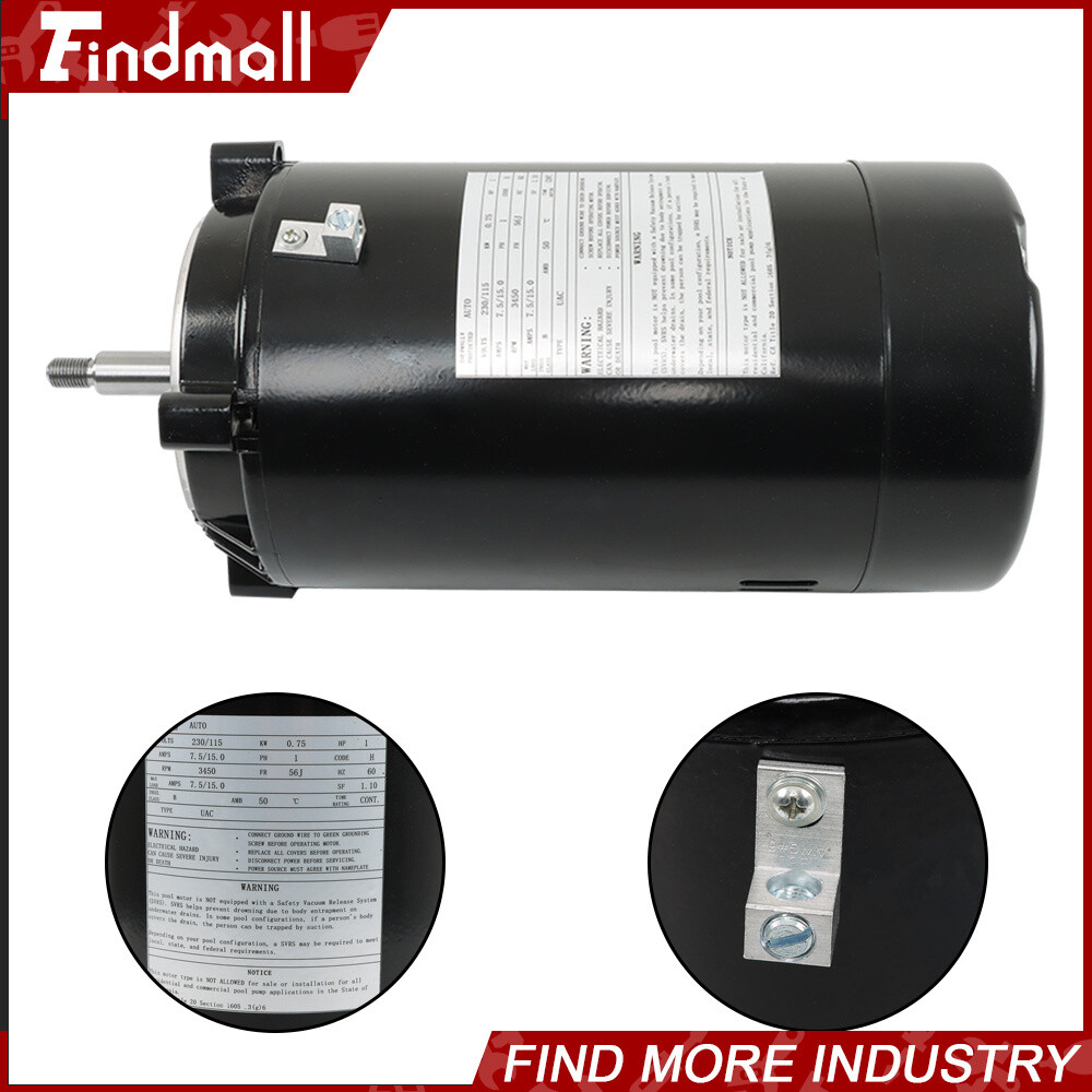 Pool Pump Motor & Seal Kit UST1102 For Hayward Max Flow Century 1 hp 3450 RPM