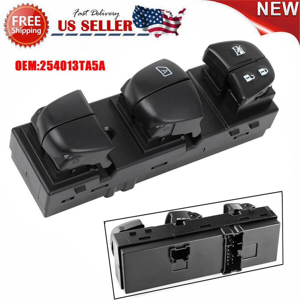 Master Window Switch Control Button for 2014-2017 Nissan Rogue Altima 254013TA5A