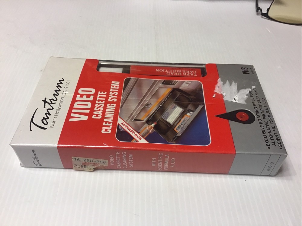Video Cassett Head Cleaning System VHS Sealed. NOS.