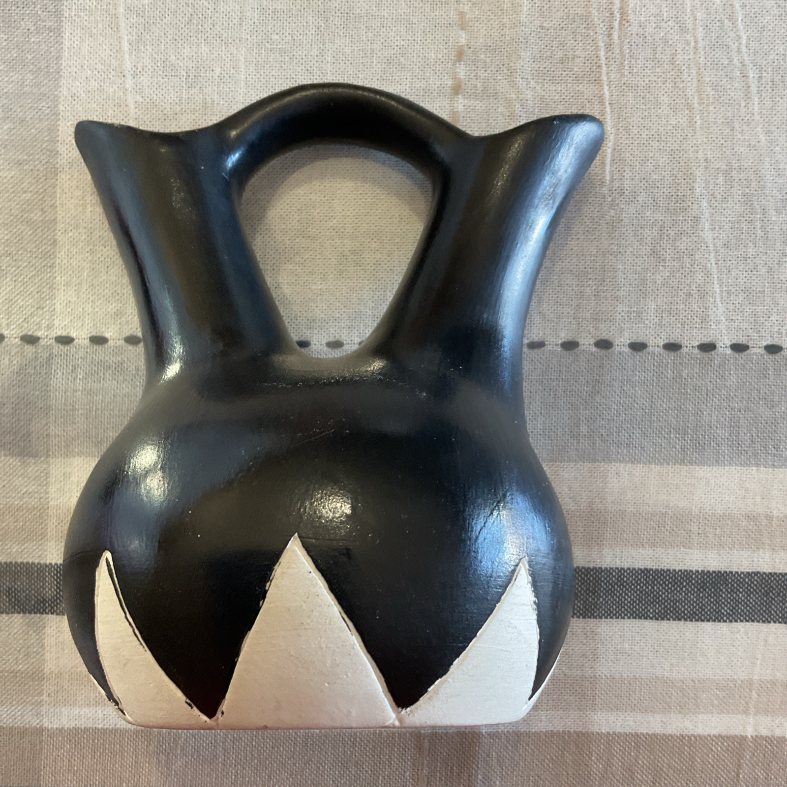 Pottery Wedding Vase Signed By Artist AG