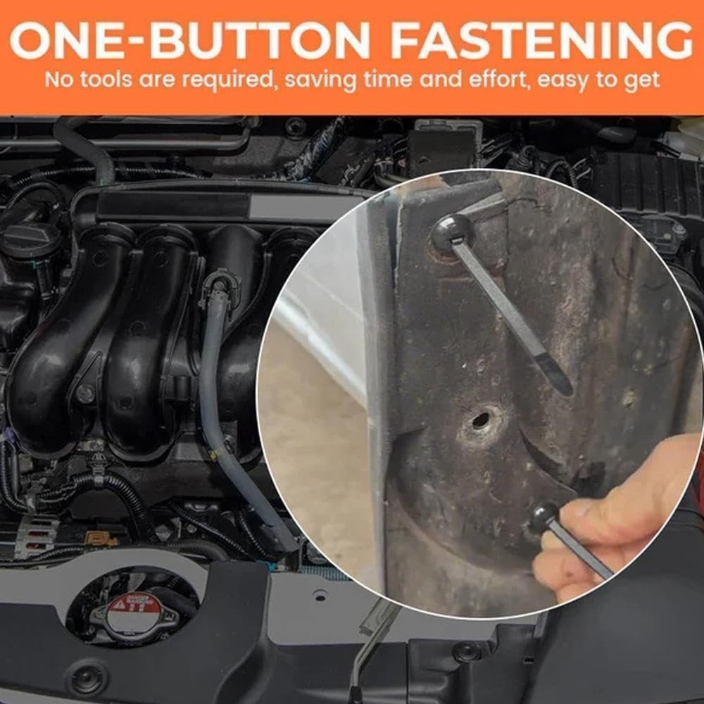 Versatile 100 pcs Nylon Cable Ties - One-Button Fastening for Quick Auto Repairs