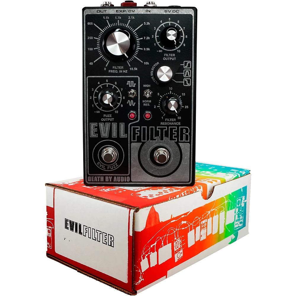 DEATH BY AUDIO Evil Filter Hyper Resonant Multi Mode Filter/Fuzz Pedal Black