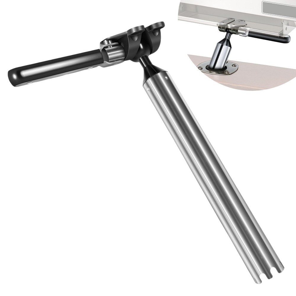T10-355 Adjustable Fish Rod Holder Grill Mount for Magma All Rectangular Grills