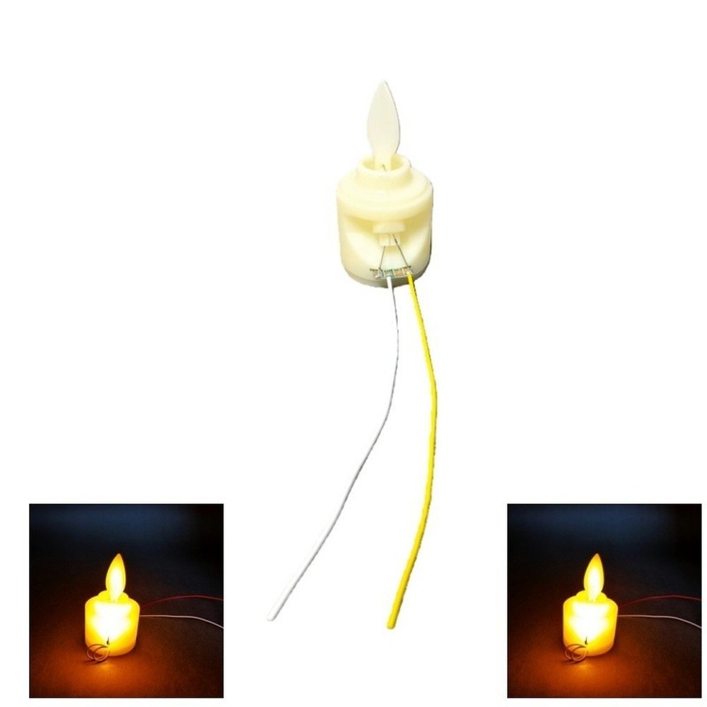 3pcs Flickering Flame Candle PCB Board for DIY Projects Compatible 3.2V 3.7V 5V
