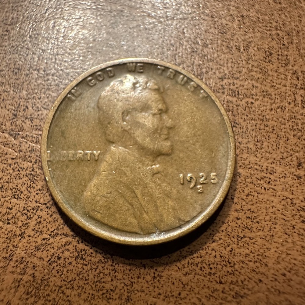 1925-S Lincoln Cent Wheat Penny BN Key Date