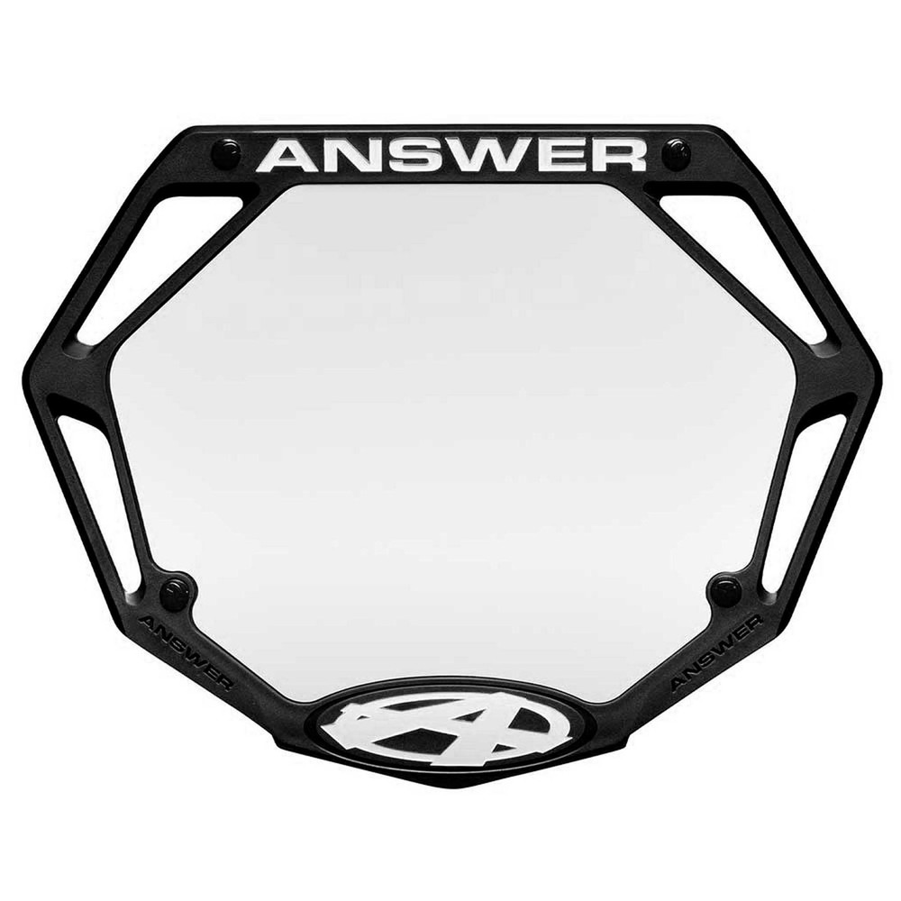 AnswerBMX 3D Number Plate, Mini - Black