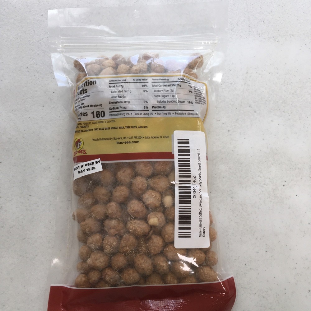 Bucees Sweet Coated Peanuts 12oz